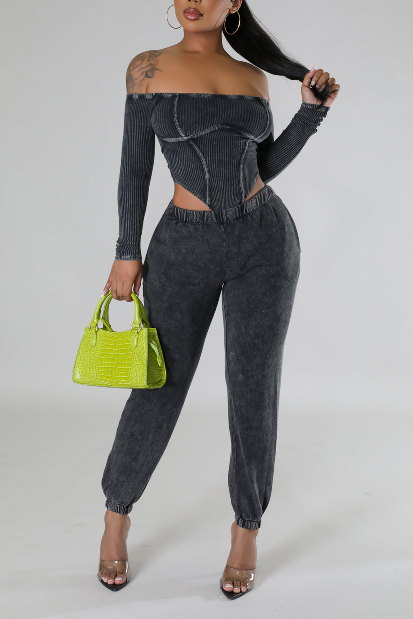 Olympia Bodysuit & Sweatpants Loungewear Set